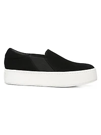 Warren Slip-On Platform Suede Sneakers