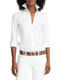 Iconic Style Charmain Stretch Sateen Shirt