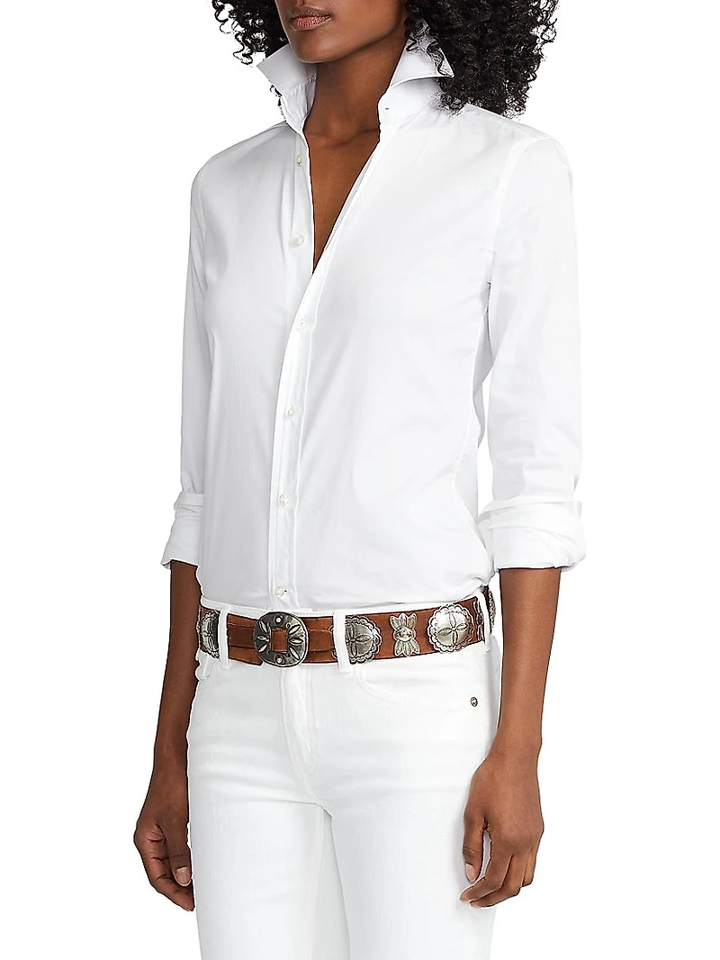 Iconic Style Charmain Stretch Sateen Shirt