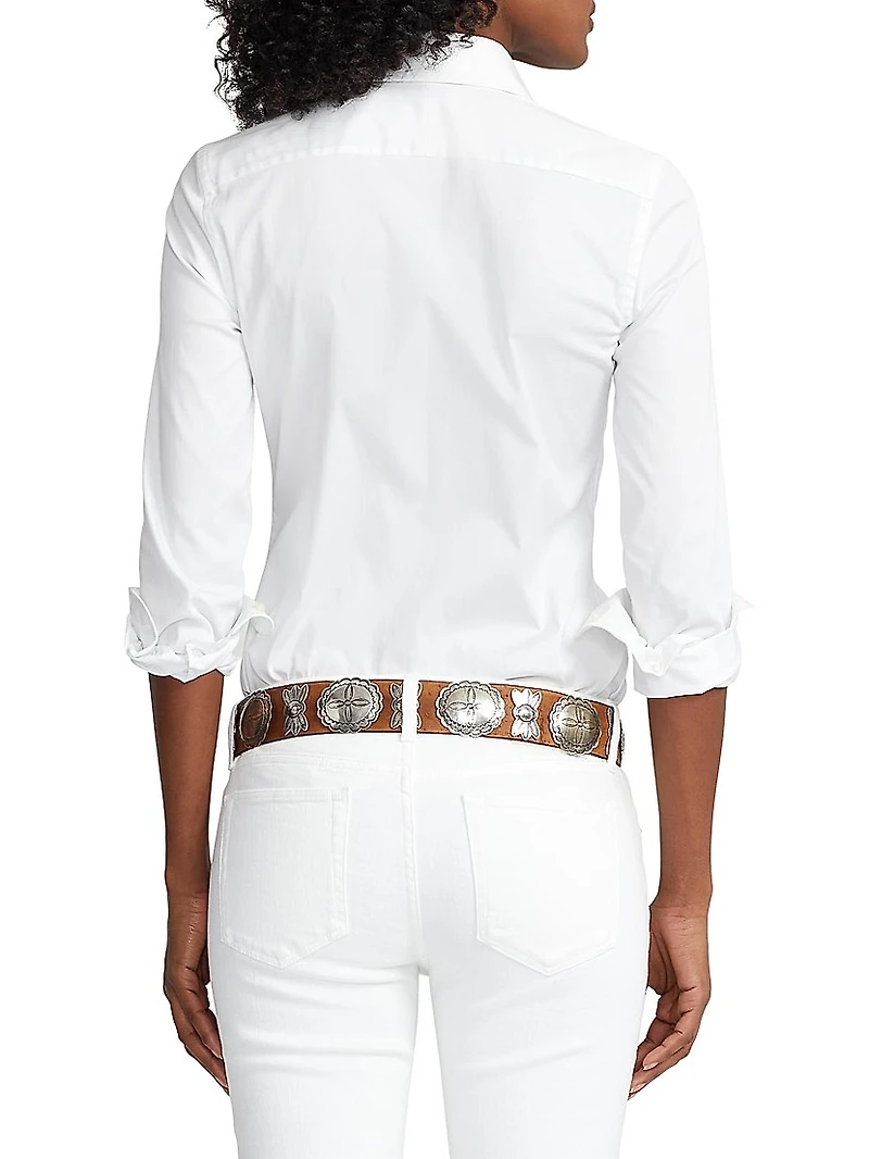 Iconic Style Charmain Stretch Sateen Shirt