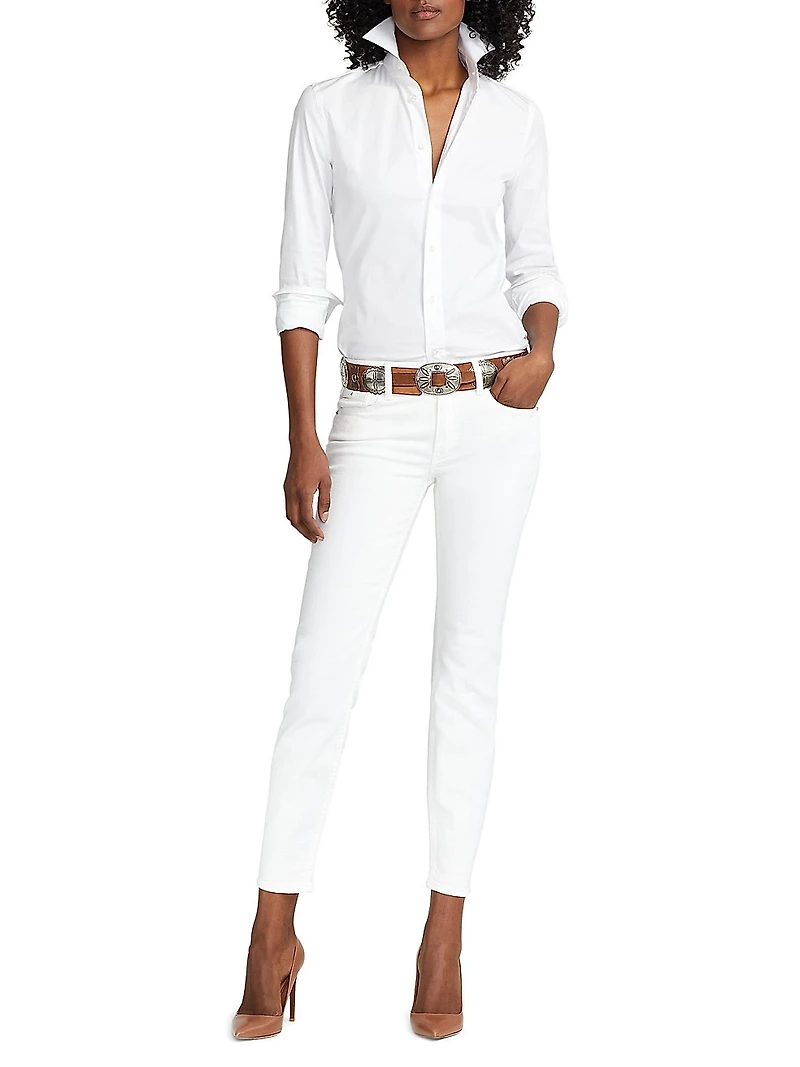 Iconic Style Charmain Stretch Sateen Shirt