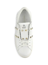 Rockstud Untitled Leather Sneakers
