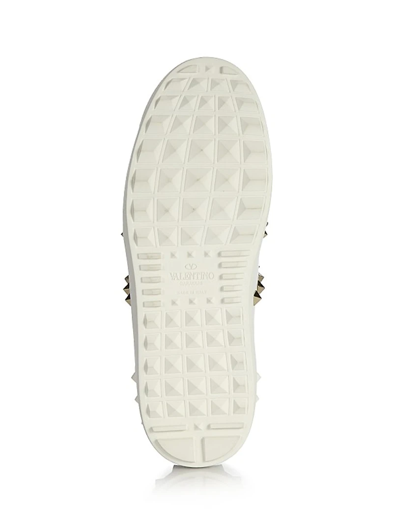 Rockstud Untitled Leather Sneakers