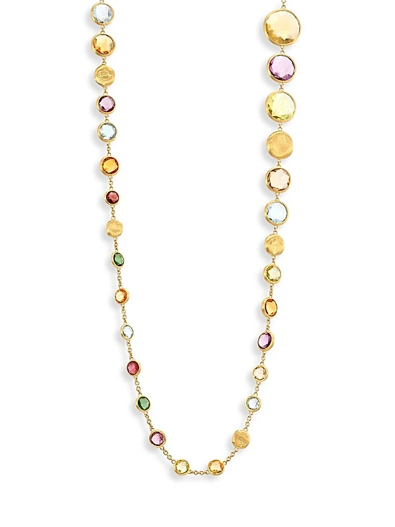 Jaipur 18K Yellow Gold & Mixed Stones Necklace