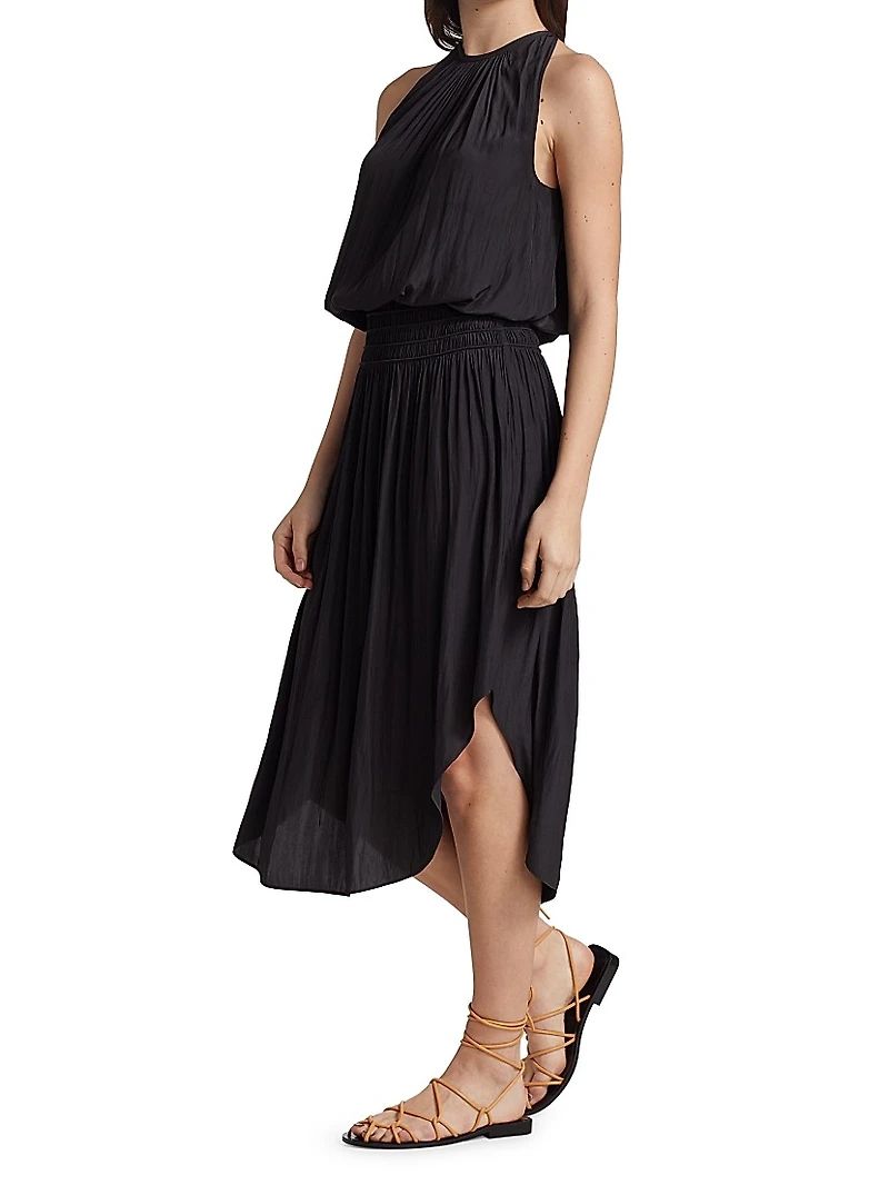 Audrey Blouson Midi-Dress