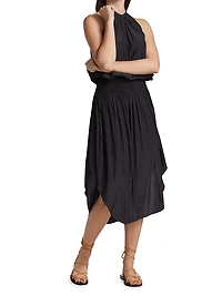 Audrey Blouson Midi-Dress