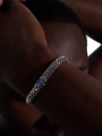 Classic Chain Gemstone & Sterling Silver Medium Bracelet