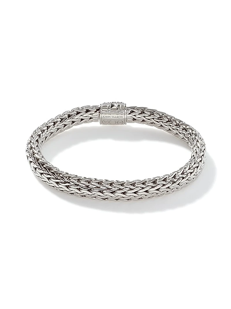 Classic Chain Gemstone & Sterling Silver Medium Bracelet