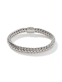 Classic Chain Gemstone & Sterling Silver Medium Bracelet