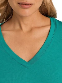 Sleep and Lounge Short Sleeve Knit Top