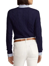 Cable Knit Cashmere Sweater