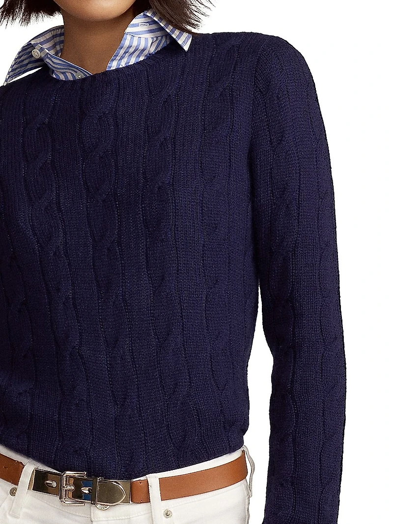 Cable Knit Cashmere Sweater