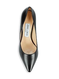 Romy 85MM Leather Pumps