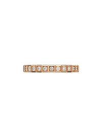 Ice Cube Diamond & 18K Rose Gold Ring