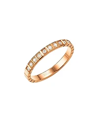 Ice Cube Diamond & 18K Rose Gold Ring