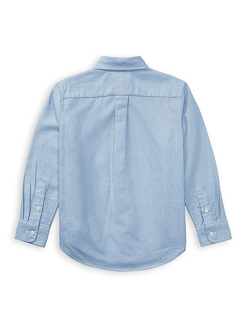 Little Boy's & Cotton Oxford Sport Shirt