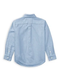 Little Boy's & Cotton Oxford Sport Shirt