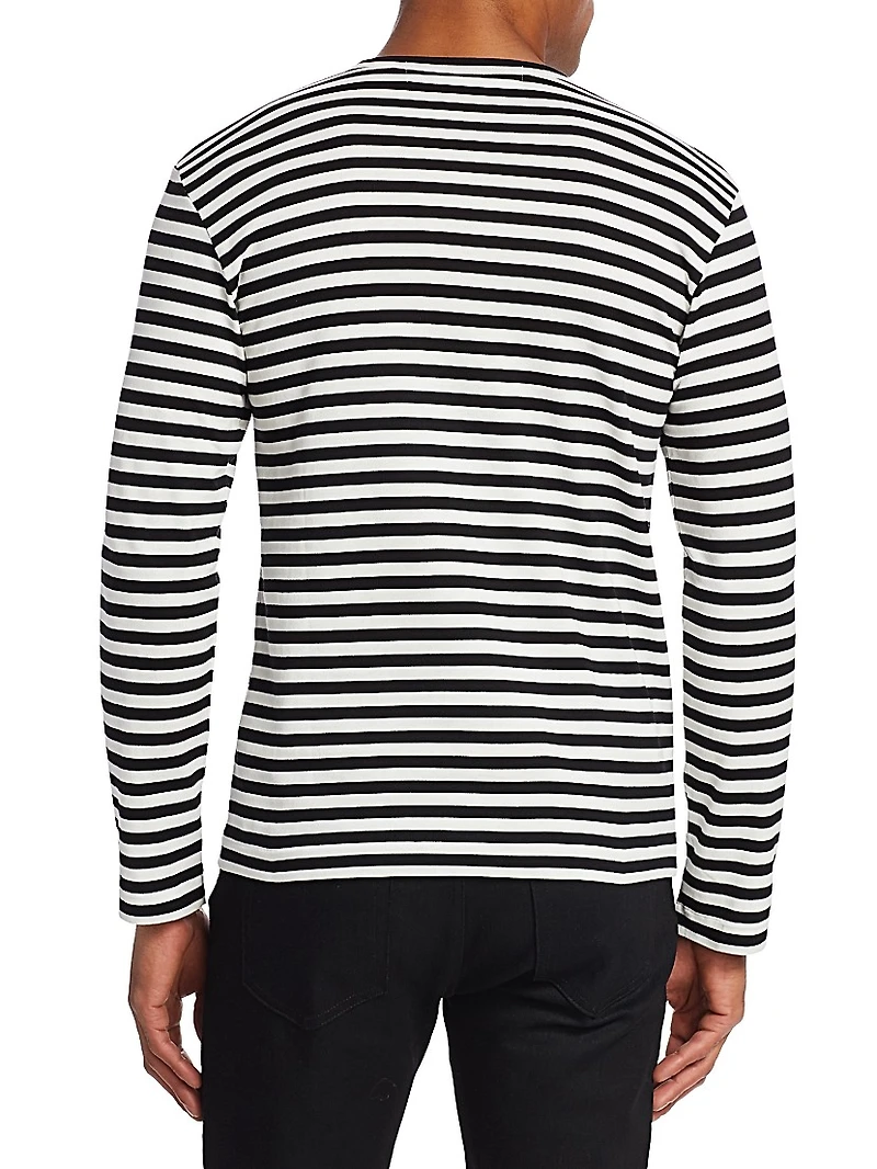 Mini Heart Long-Sleeve Cotton Tee