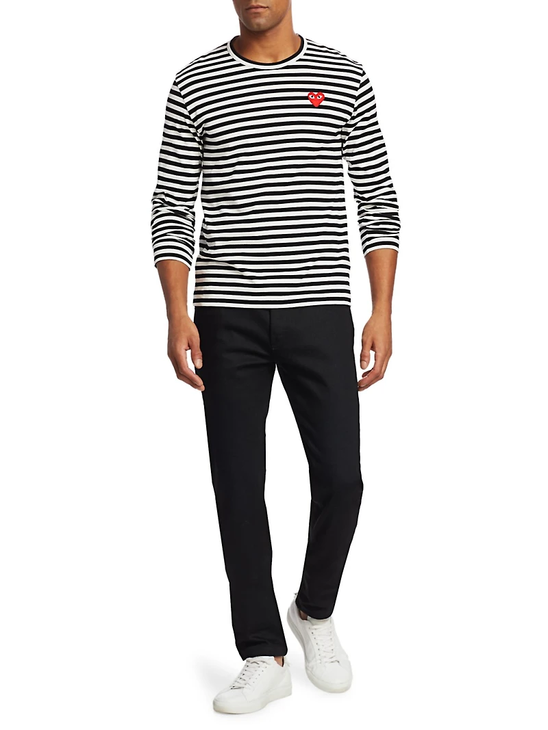 Mini Heart Long-Sleeve Cotton Tee