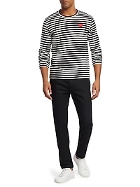 Mini Heart Long-Sleeve Cotton Tee