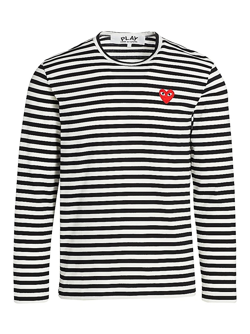 Mini Heart Long-Sleeve Cotton Tee