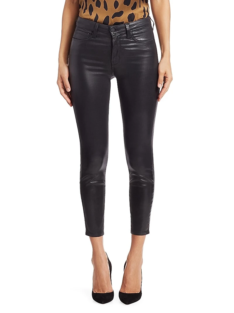 Margot Skinny Mid-Rise Ankle Coated Jeans