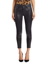 Margot Skinny Mid-Rise Ankle Coated Jeans