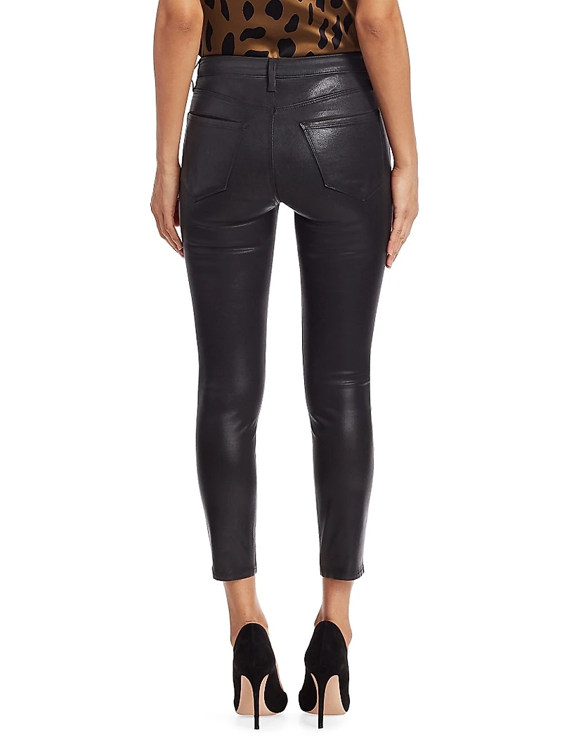 Margot Skinny Mid-Rise Ankle Coated Jeans