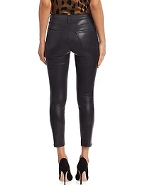 Margot Skinny Mid-Rise Ankle Coated Jeans
