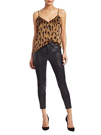 Margot Skinny Mid-Rise Ankle Coated Jeans