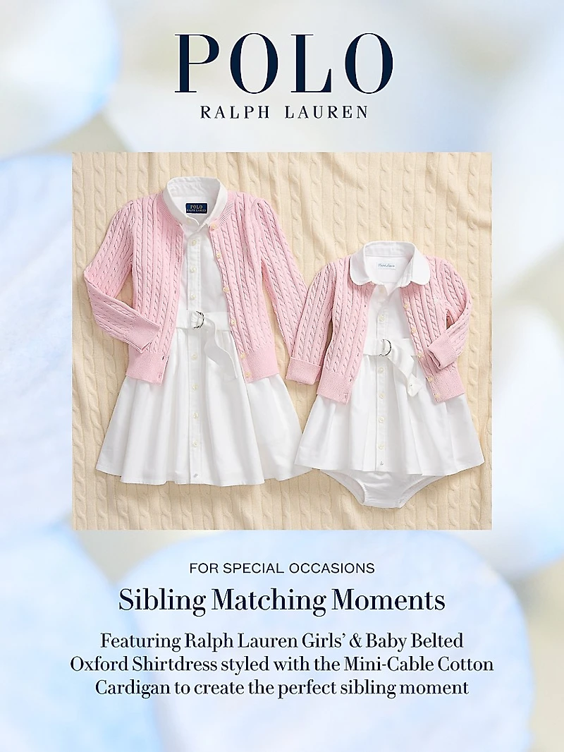 Baby Girl's Cable-Knit Cotton Cardigan