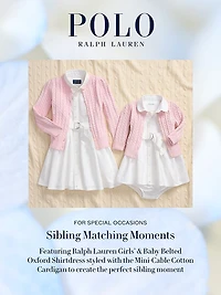 Baby Girl's Cable-Knit Cotton Cardigan
