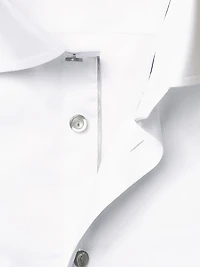 Contemporary-Fit Twill Dress Shirt with Grey Details