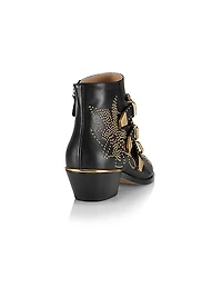 Susanna Studded Leather Ankle Boots