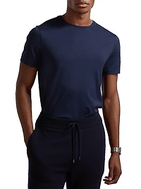 Short-Sleeve Crewneck Cotton Tee