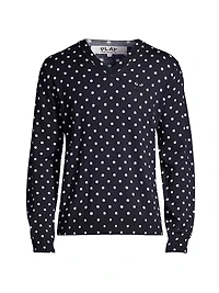 Polka Dot Wool Sweater