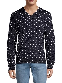 Polka Dot Wool Sweater