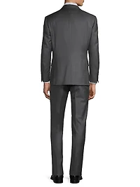 Regular Fit Solid Two-Piece Suit