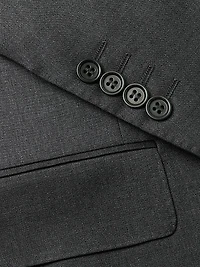 Regular Fit Solid Two-Piece Suit