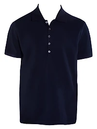 Short-Sleeve Relaxed-Fit Cotton Polo