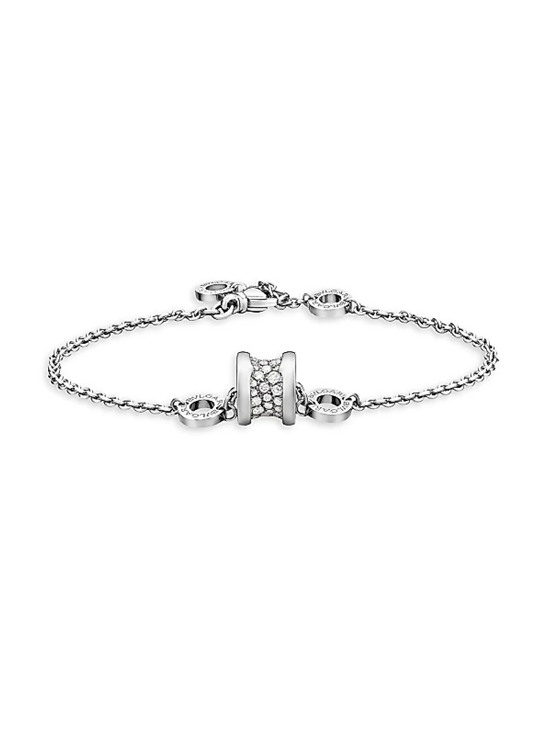 B.zero1 18K White Gold & Diamond Bracelet