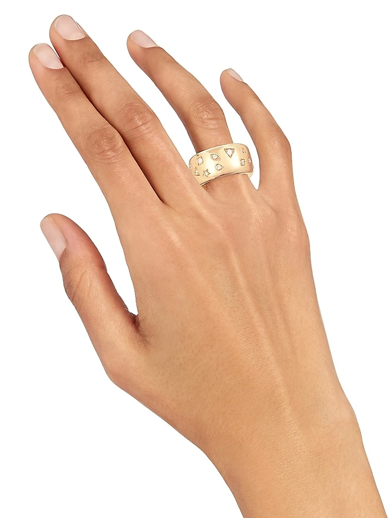 Iconica 18K Rose Gold & Diamond Ring