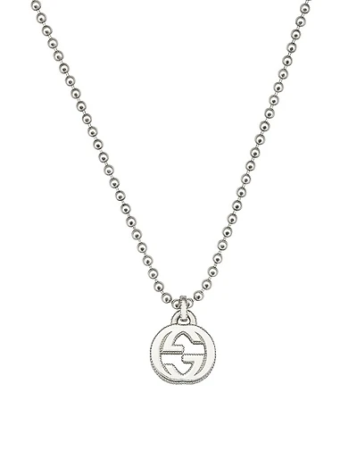 Unisex Interlocking Sterling Silver Necklace