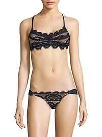 Scalloped Lace Bikini Top