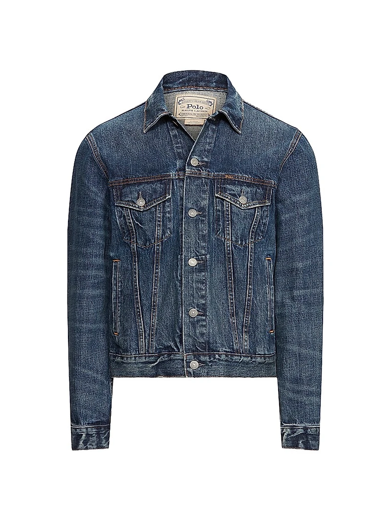 Faded Denim Trucker Jacket
