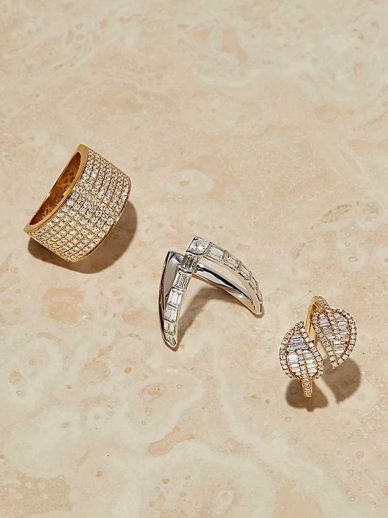 Diamond 18K Gold Marlow Band Ring