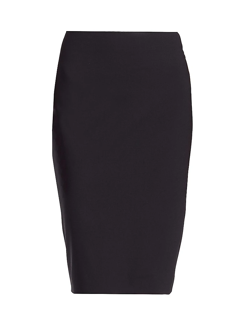 Skinny Stretch-Wool Pencil Skirt
