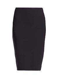 Skinny Stretch-Wool Pencil Skirt
