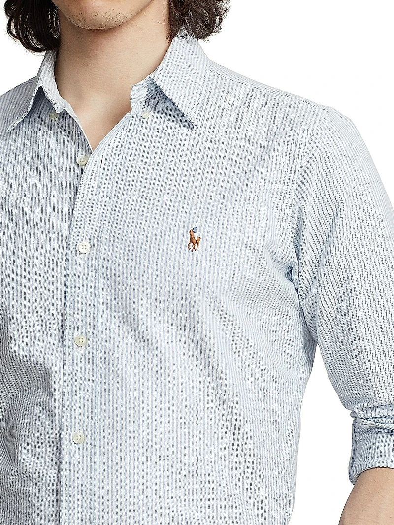 Striped Classic-Fit Oxford Shirt