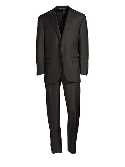 Regular-Fit Two-Button Wool-Blend Suit